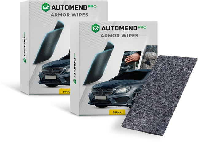 Automend Pro Armor Wipes (Pack of 6) - Instantly Erase Scratches and Stains