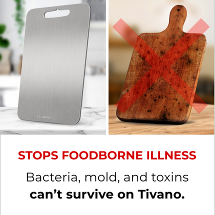 Clean Prep Power TitaniumShield™ Cutting Board TIVANO™