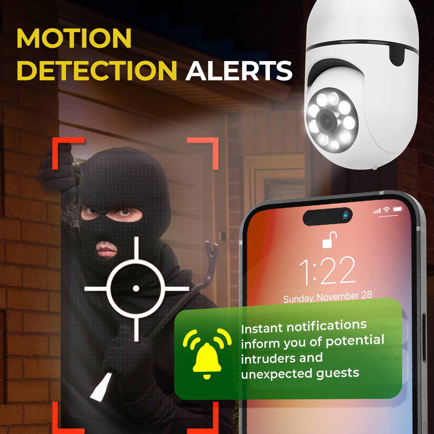Starscope Sentinel™ 360° Light Socket Security Camera