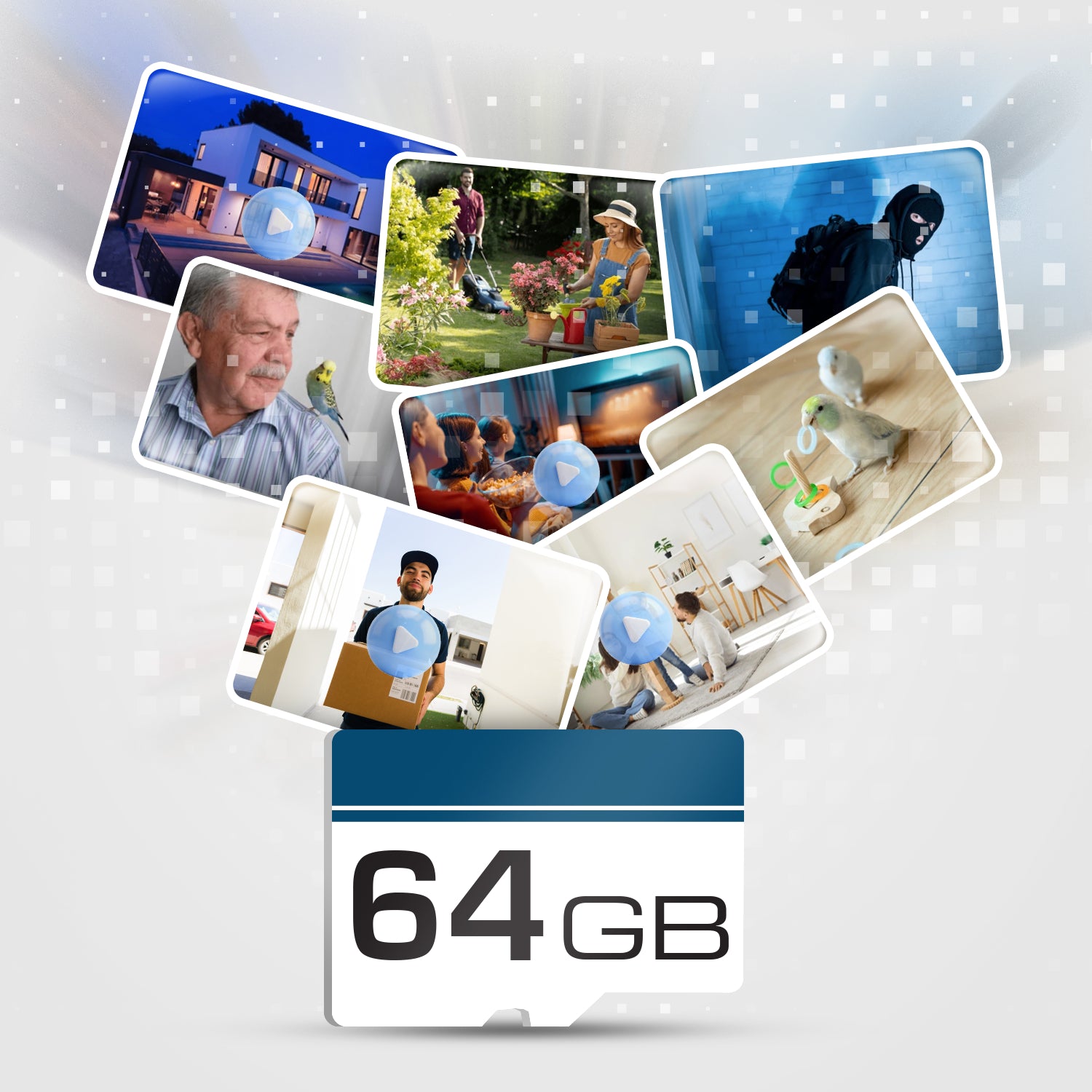 GuardHouse 64GB Memory Card. Never Miss a Moment.