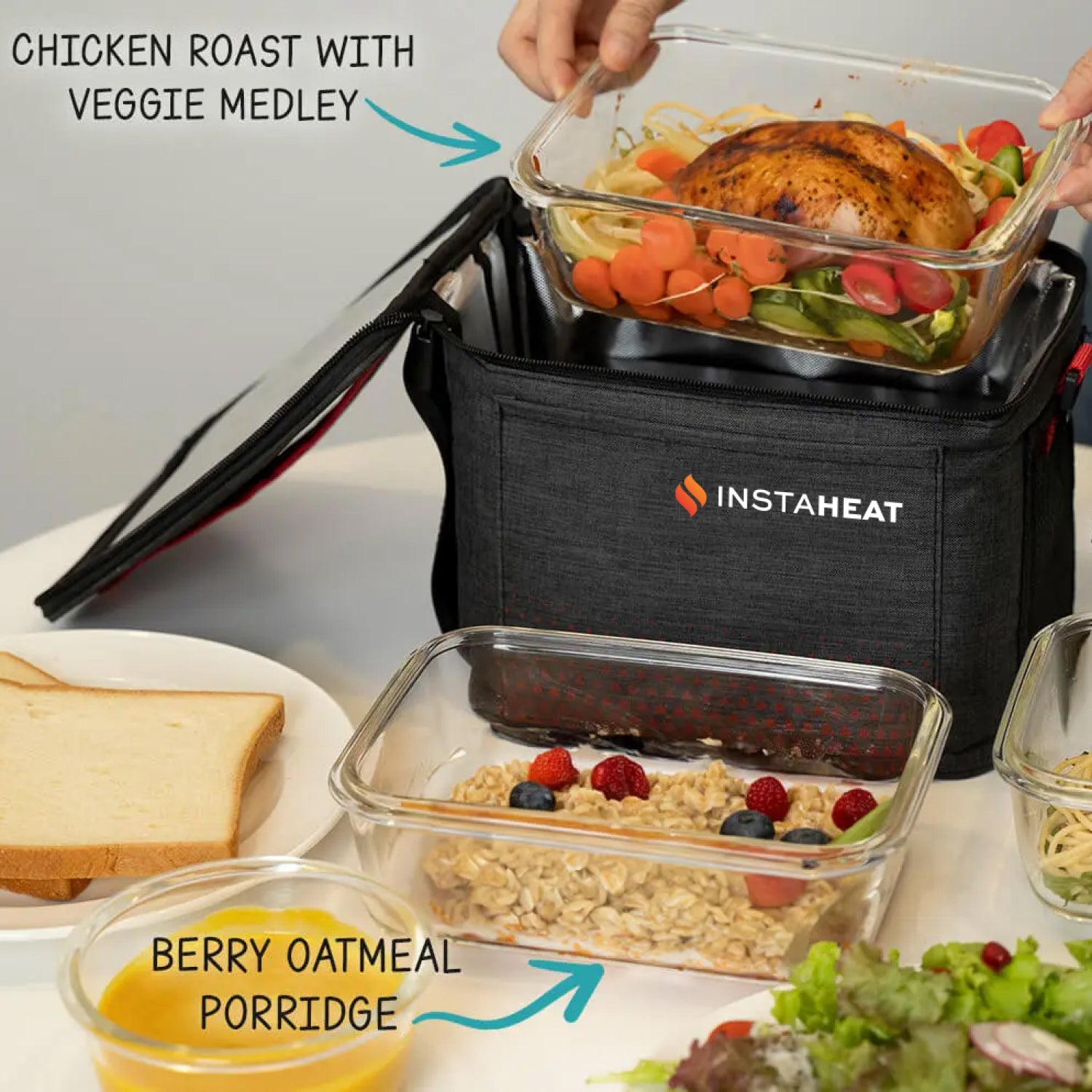 InstaHeat Portable Oven Hot, Fresh Meals Anywhere You Go