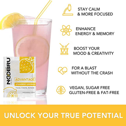 Pure Fuel Pack Of Noobru Advantage: Refreshing Cognitive Support Drink