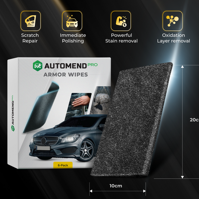 Automend Pro Armor Wipes (Pack of 6) - Instantly Erase Scratches and Stains