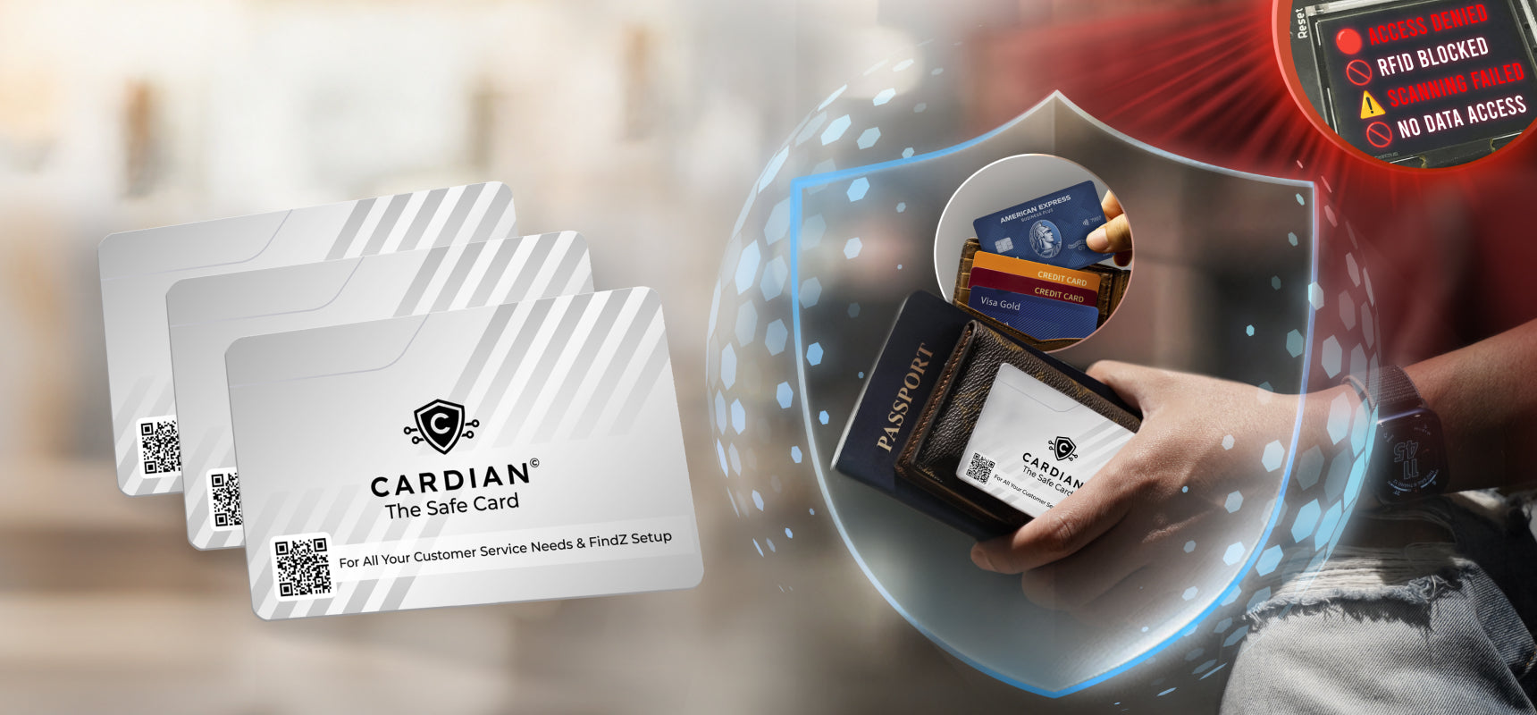 Cardian SafeCard – RFID Card Protector for Identity & Wallet Security