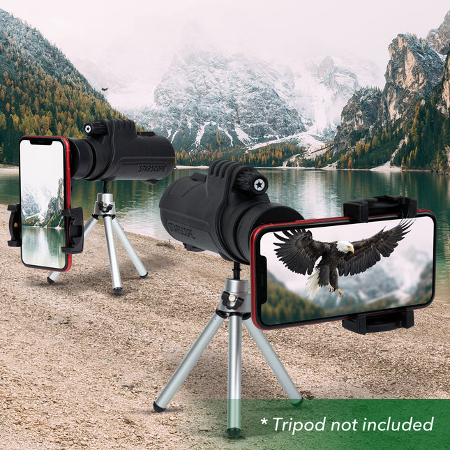 Monocular Phone Mount For Starscope Monocular - Perfect View, Secure and Steady