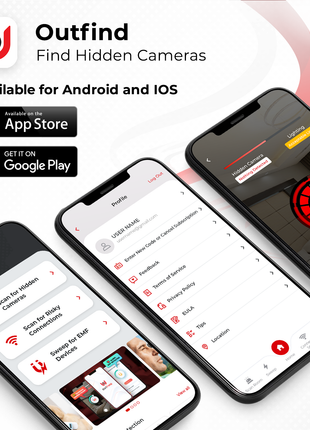 Outfind App Hidden Camera Finder - Peace of Mind
