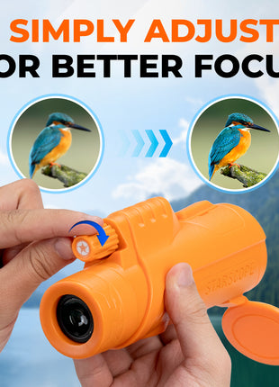 StarScope Orange Monocular - Stand Out and See, Limited Edition Adventure,