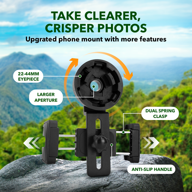 Monocular Adjustable Phone Mount For Starscope Monocular - Perfect View, Secure and Steady (Copy)