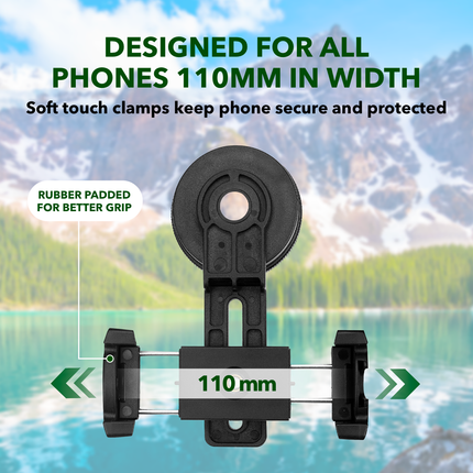 Monocular Adjustable Phone Mount For Starscope Monocular - Perfect View, Secure and Steady