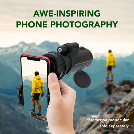 Monocular Adjustable Phone Mount For Starscope Monocular - Perfect View, Secure and Steady