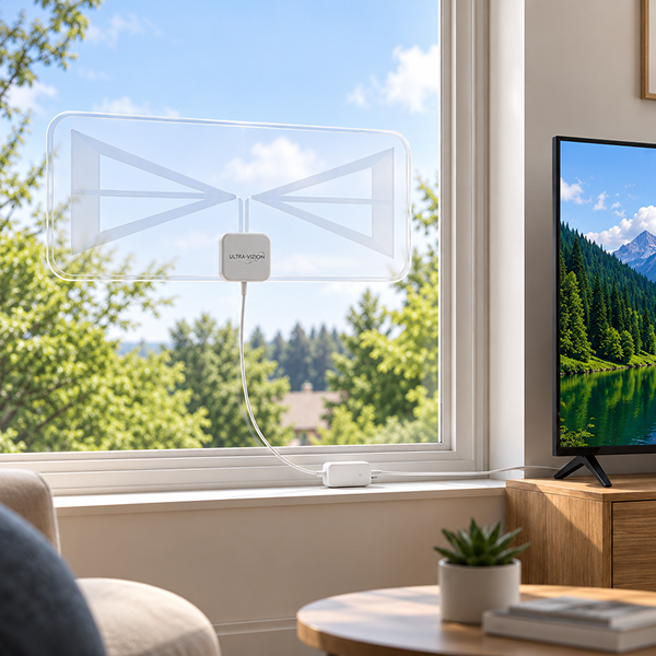 UltraVizion HDTV Antenna – Free HD Channels, Easy Indoor Setup
