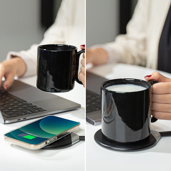 InstaHeat - 2-in-1 Mug Warmer & Wireless Charger